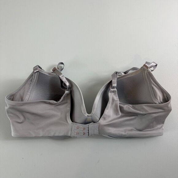 Le Mystere Women's Silver Satin Underwire T-Shirt Bra Size 36B - Picture 3 of 10